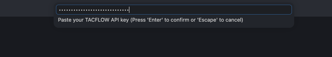 Paste your API key